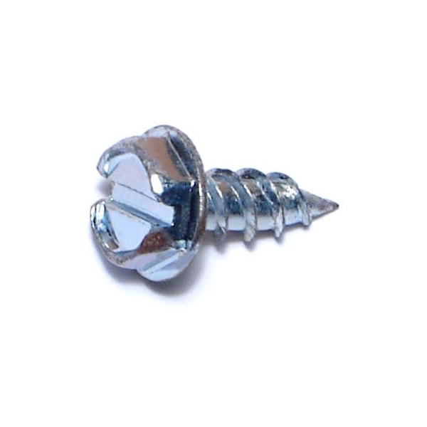Midwest Fastener Sheet Metal Screw, #10 x 1/2 in, Zinc Plated Steel Flange Hex Head 100 PK 03360 - main